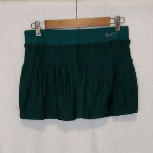 Nike Dark Forest Green Pleated Maria Premier Tennis Skort